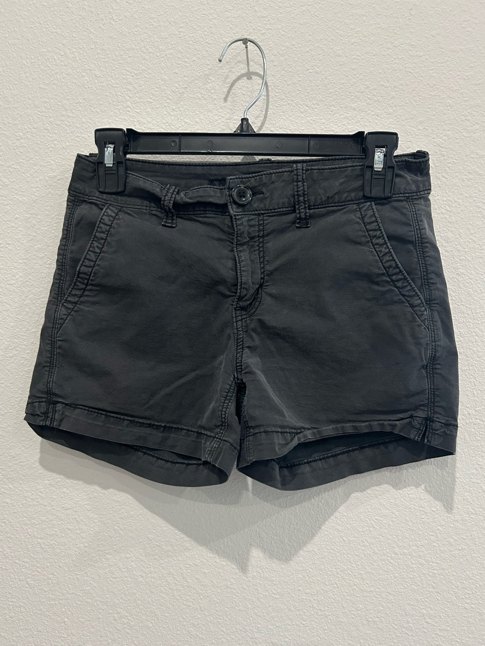 American Eagle Outfitters Black Cotton Casual Shorts